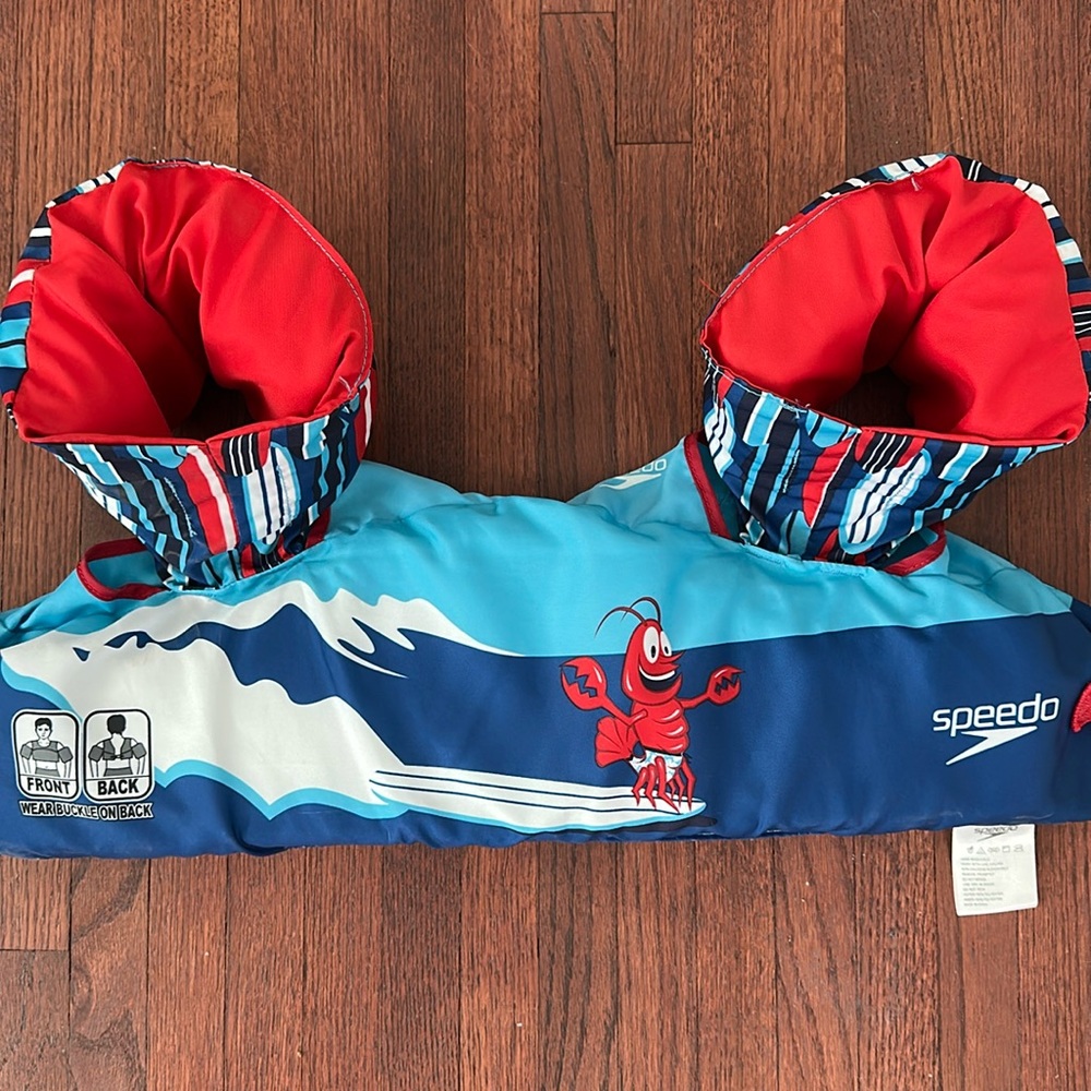 Blue and red Swim Vest